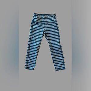 Athleta striped workout leggings Sz Small